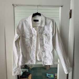 Kut from the Kloth Women's Classic White Jean Jacket